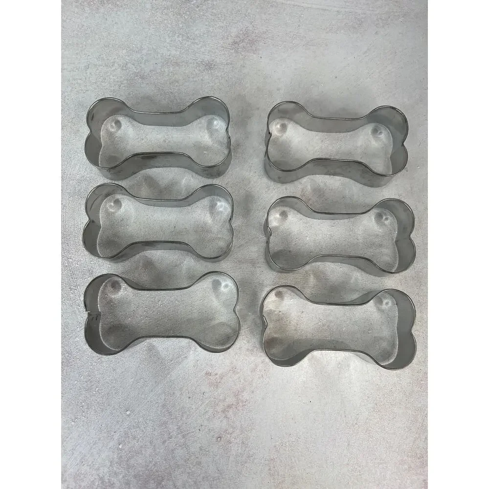 Dog Treat Cookie Cutters Dog Bone 4” Set‎ of 6